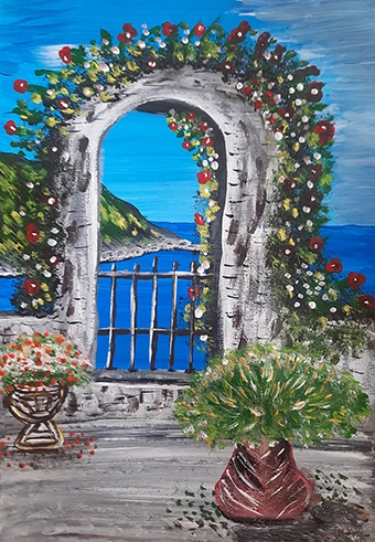 Seaview through the arch